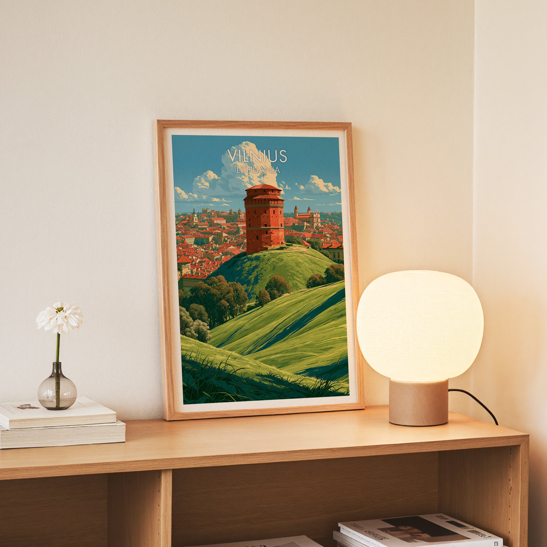 Gediminas-Burgturm Vilnius Litauen