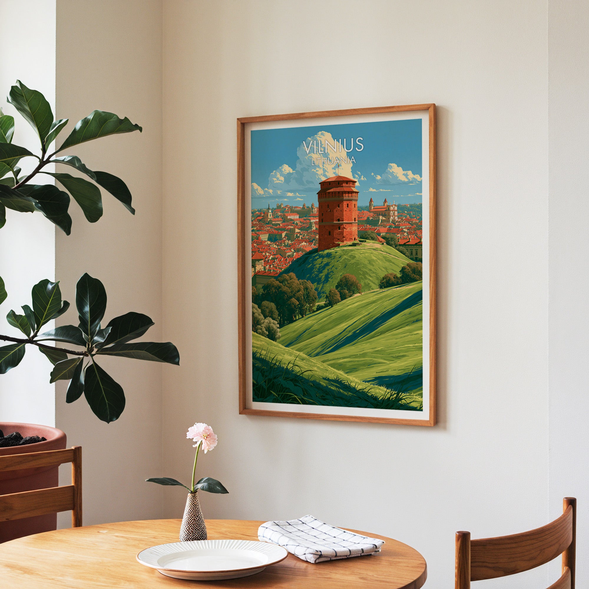Gediminas-Burgturm Vilnius Litauen