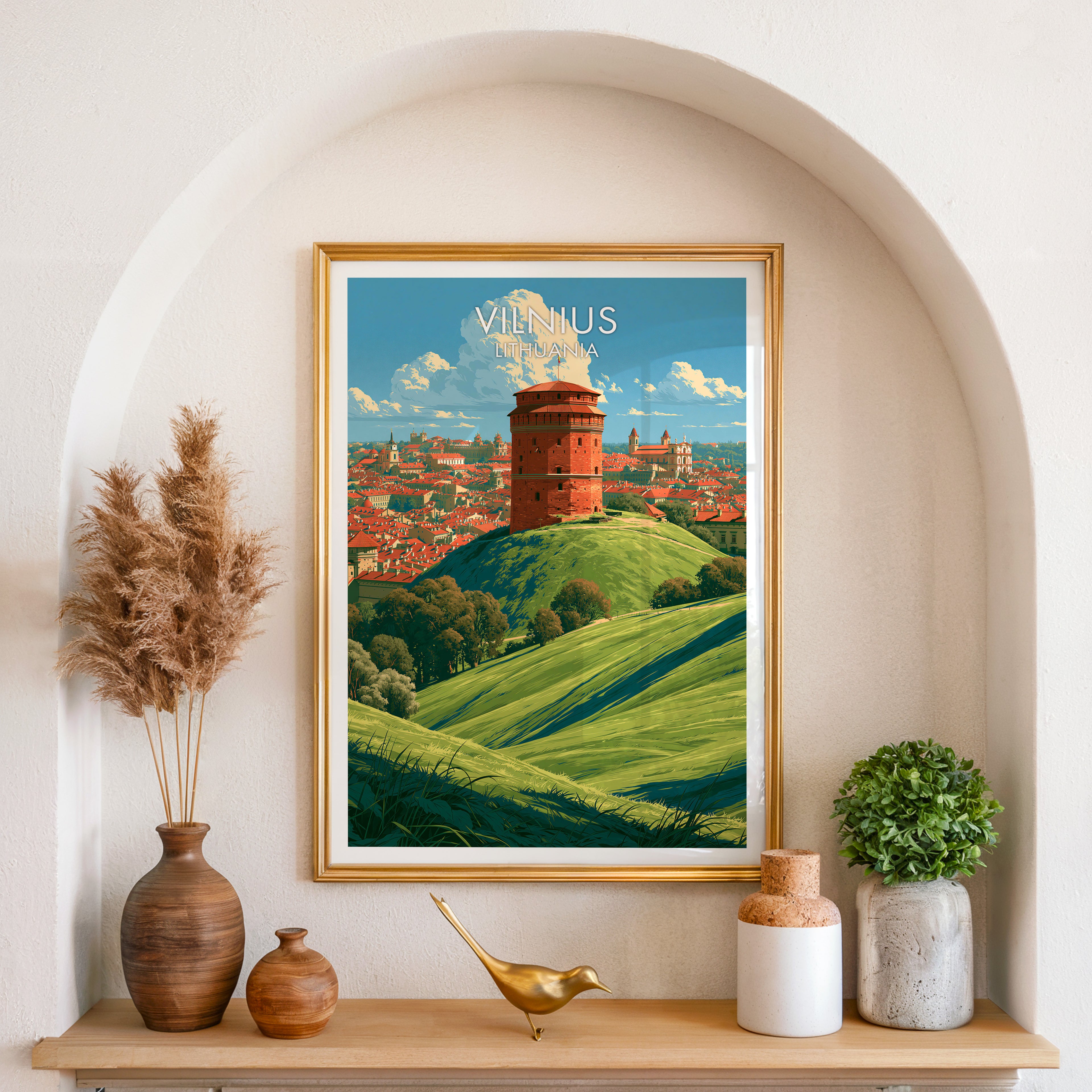 Gediminas-Burgturm Vilnius Litauen
