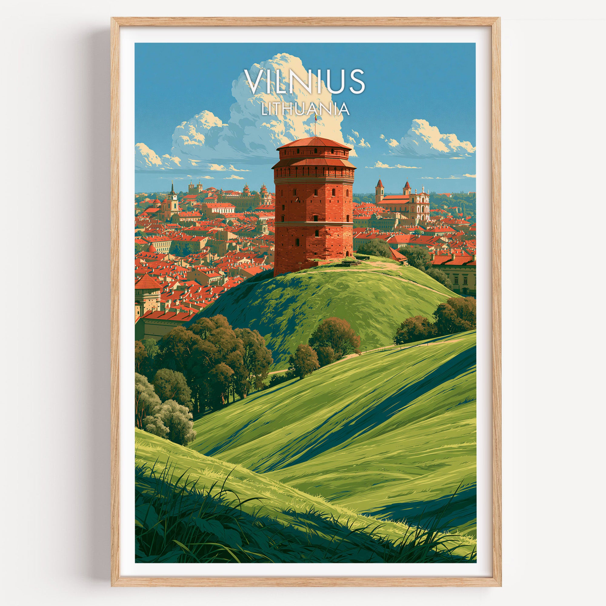 Gediminas-Burgturm Vilnius Litauen