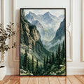 Glacier National Park Watercolor Art