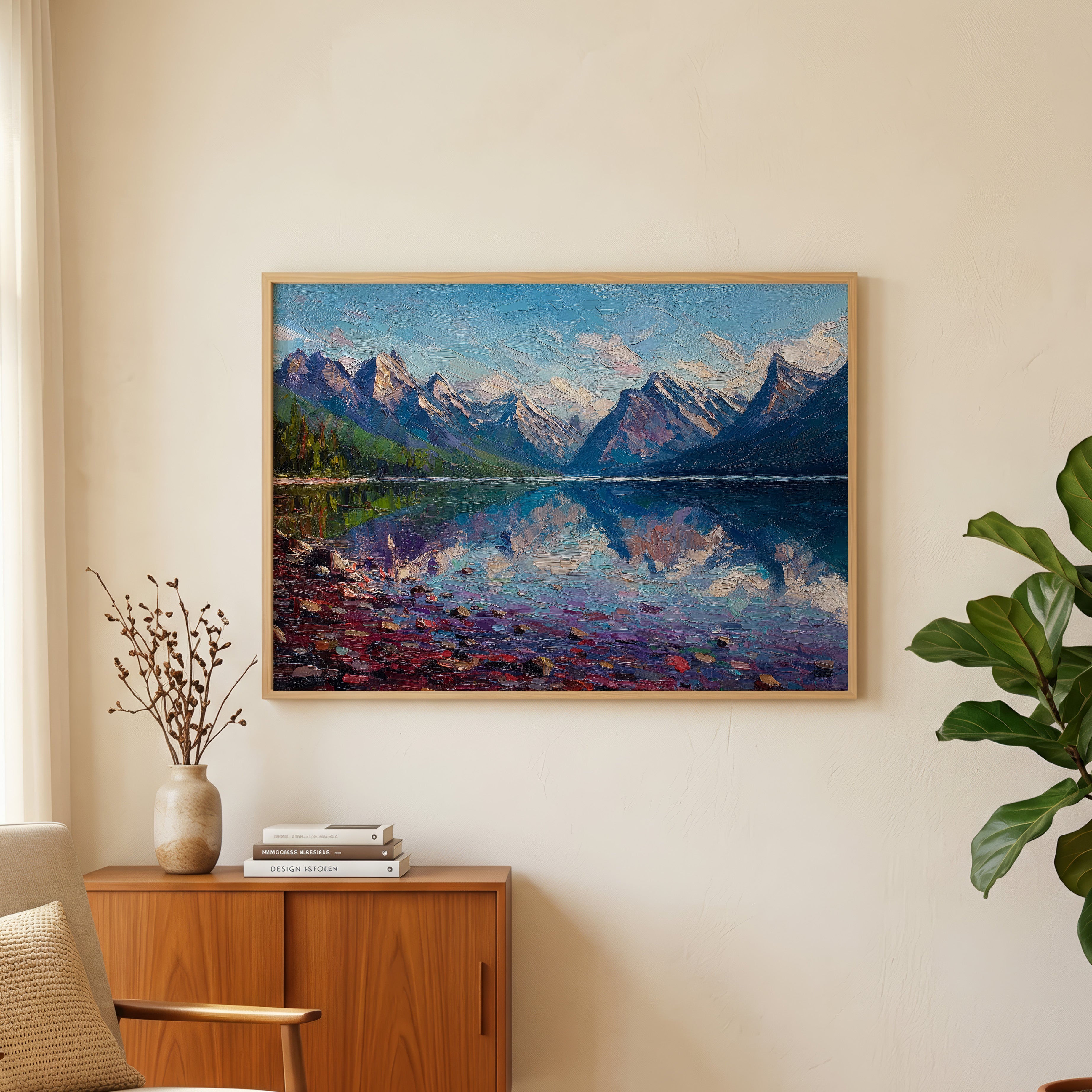 Glacier National Park Oil Painting