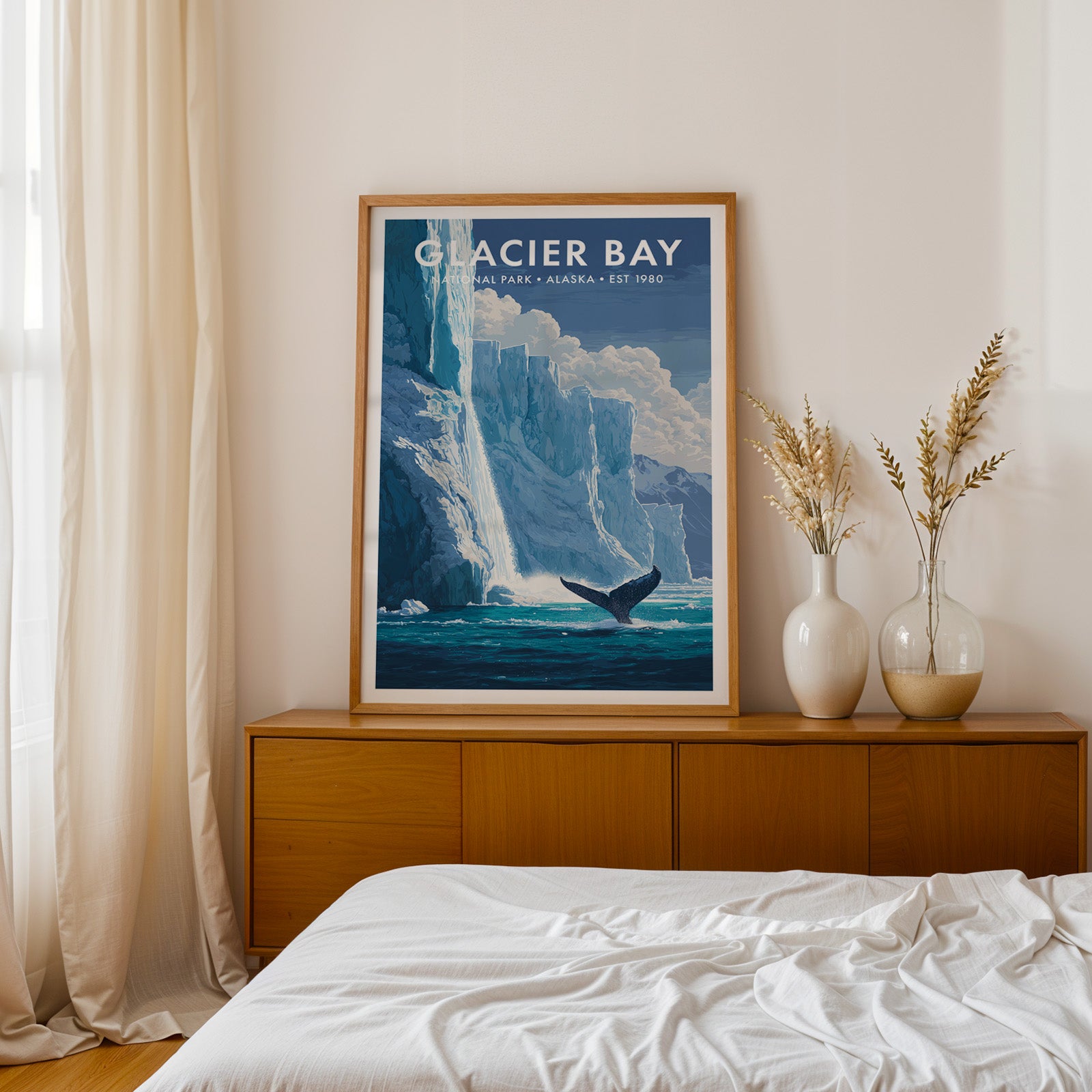 Retro Glacier Bay National Park Print