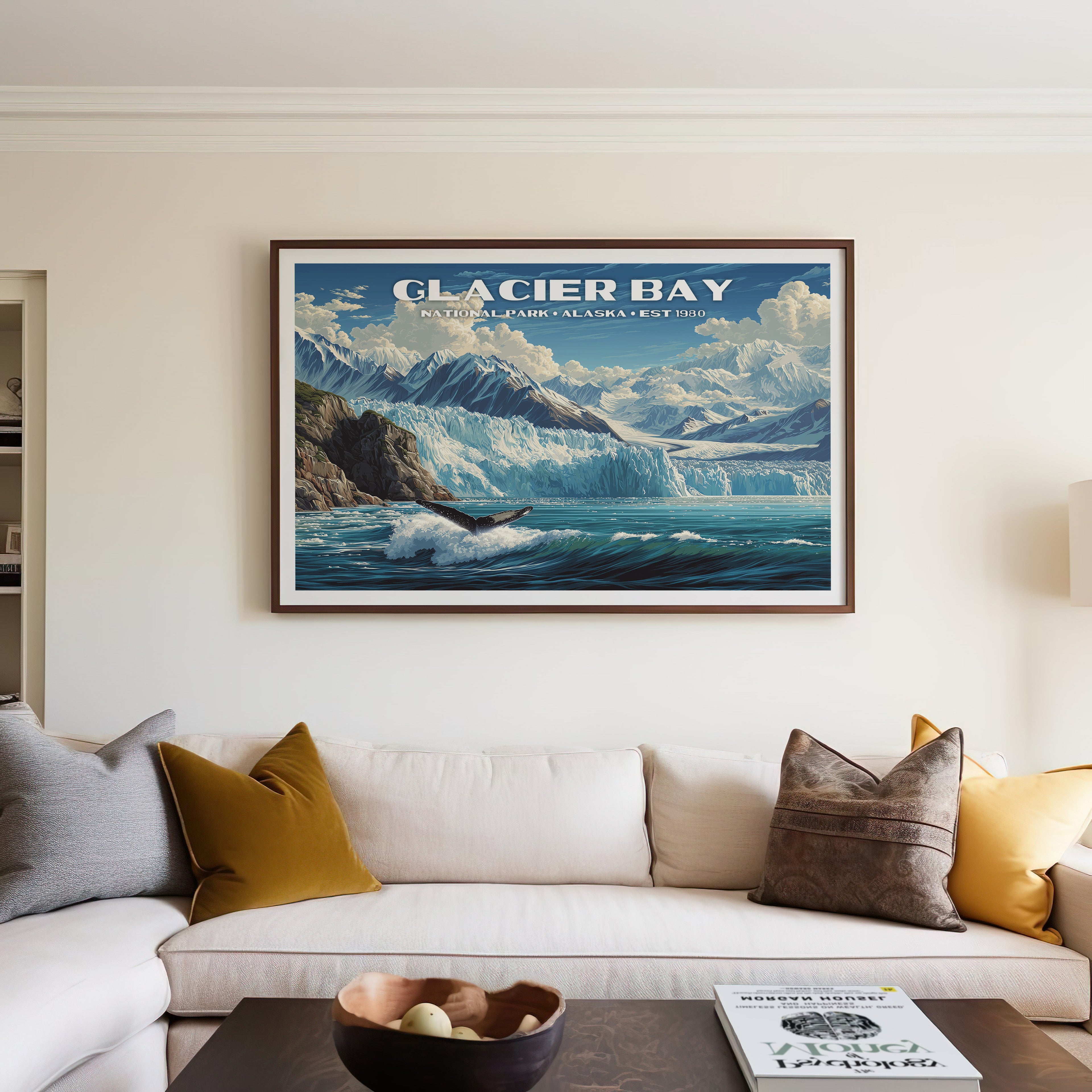 Glacier Bay National Park Horizontal Vintage Art
