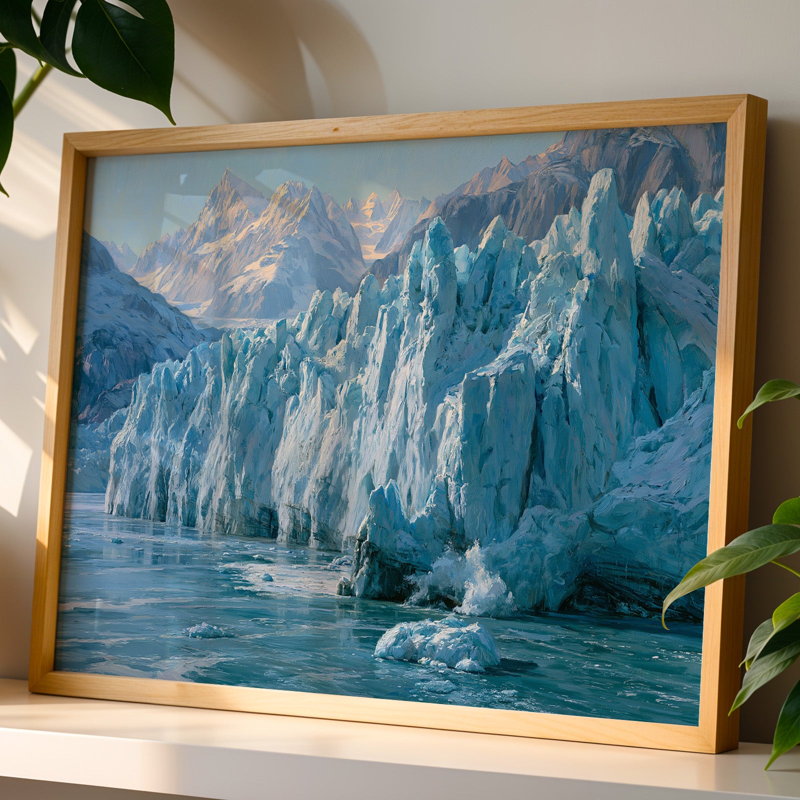 Glacier Bay National Park Classical Oil Painting