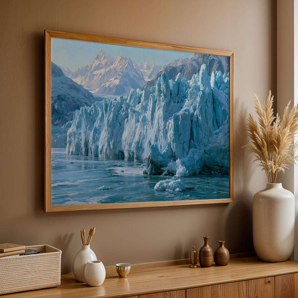 Glacier Bay National Park Classical Oil Painting