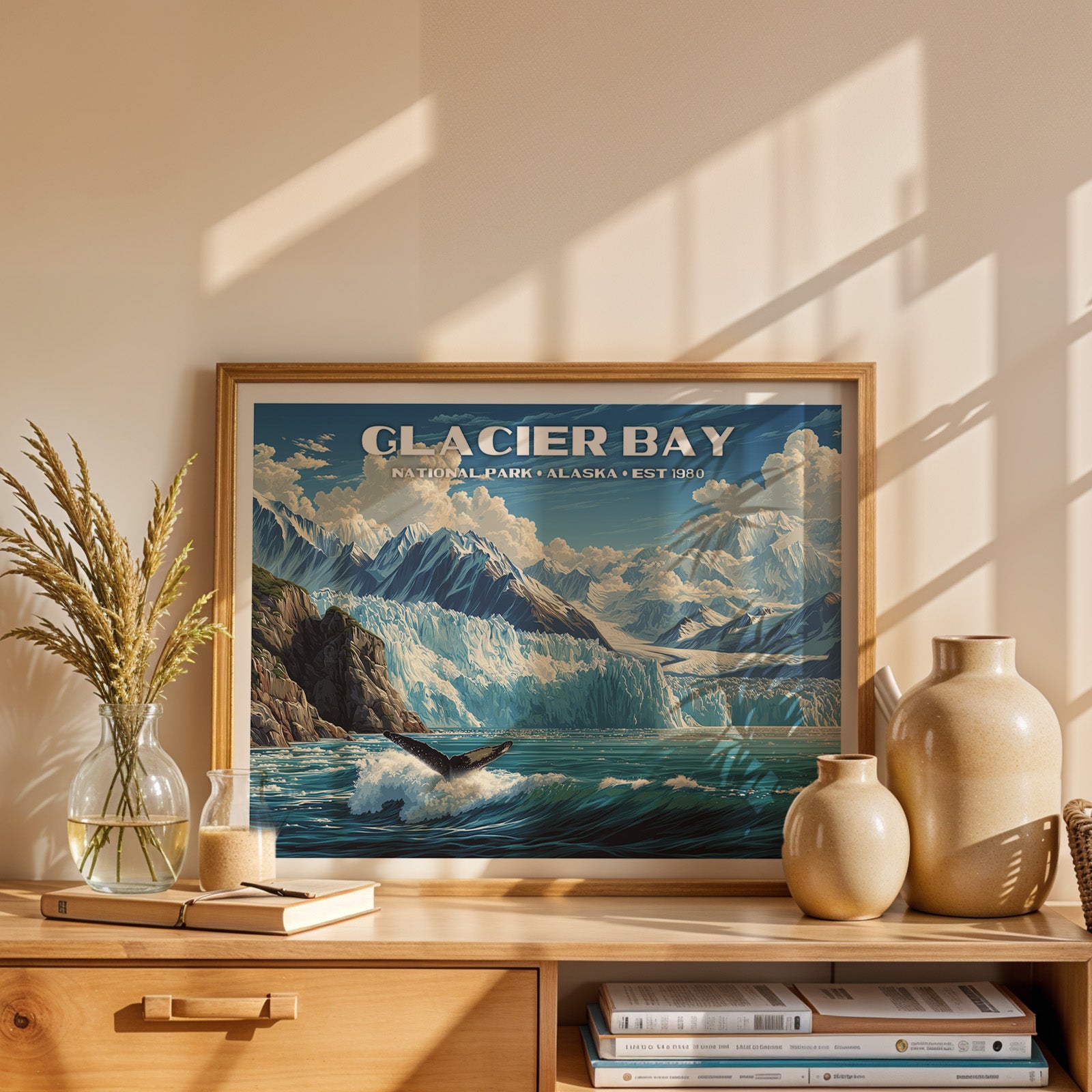 Glacier Bay National Park Horizontal Vintage Art