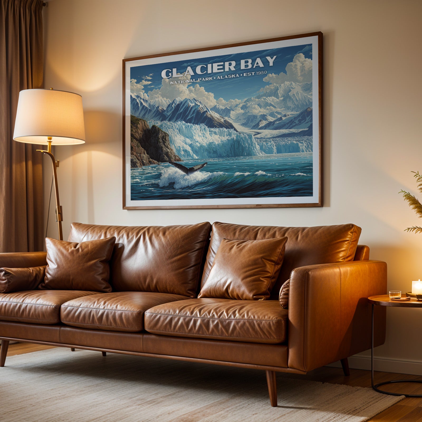 Glacier Bay National Park Horizontal Vintage Art