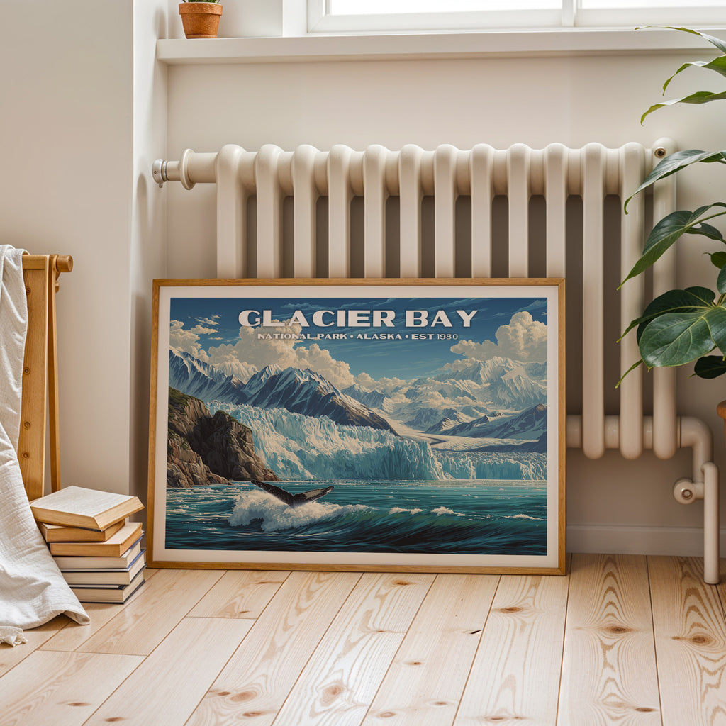 Glacier Bay National Park Horizontal Vintage Art
