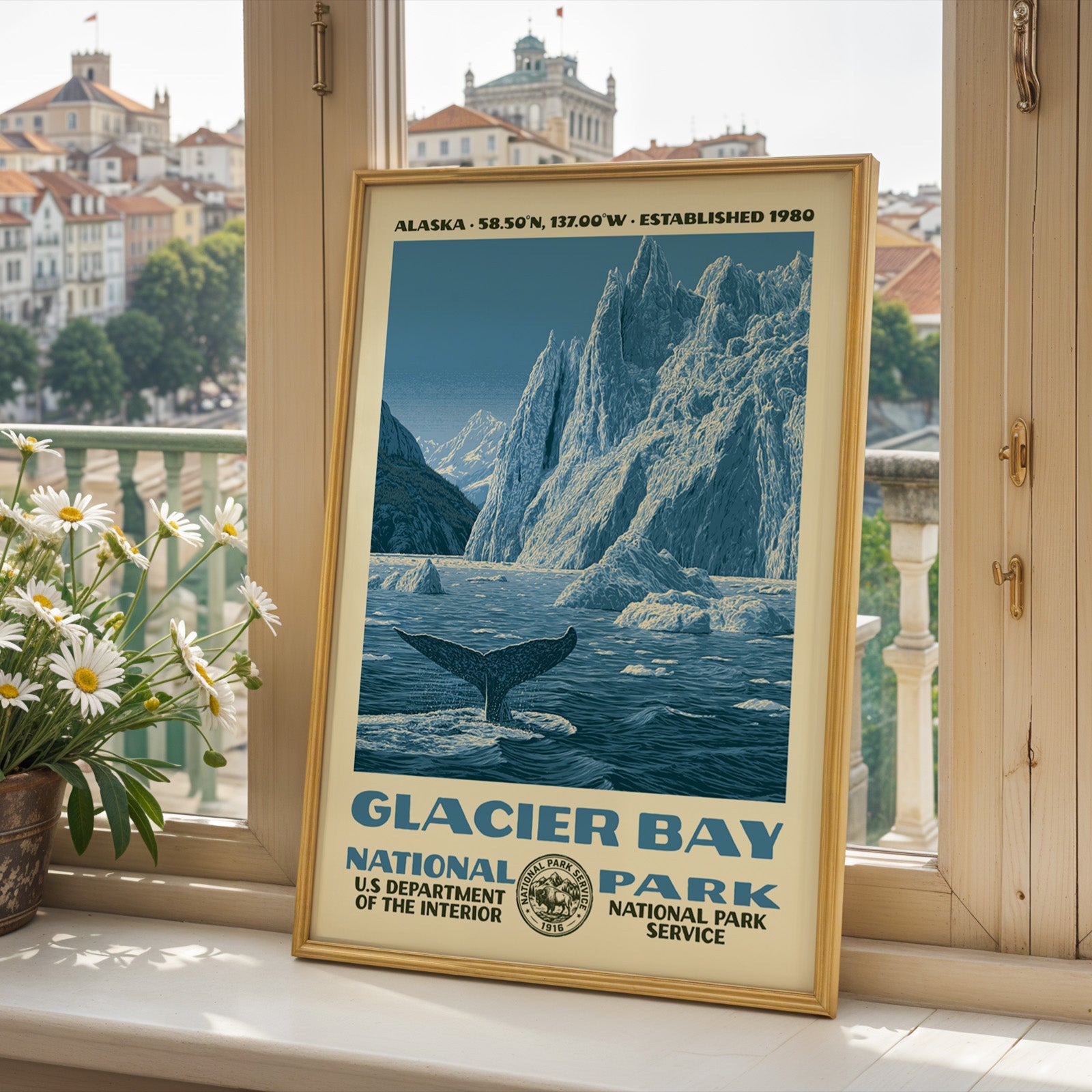 Glacier Bay National Park Vintage WPA Art