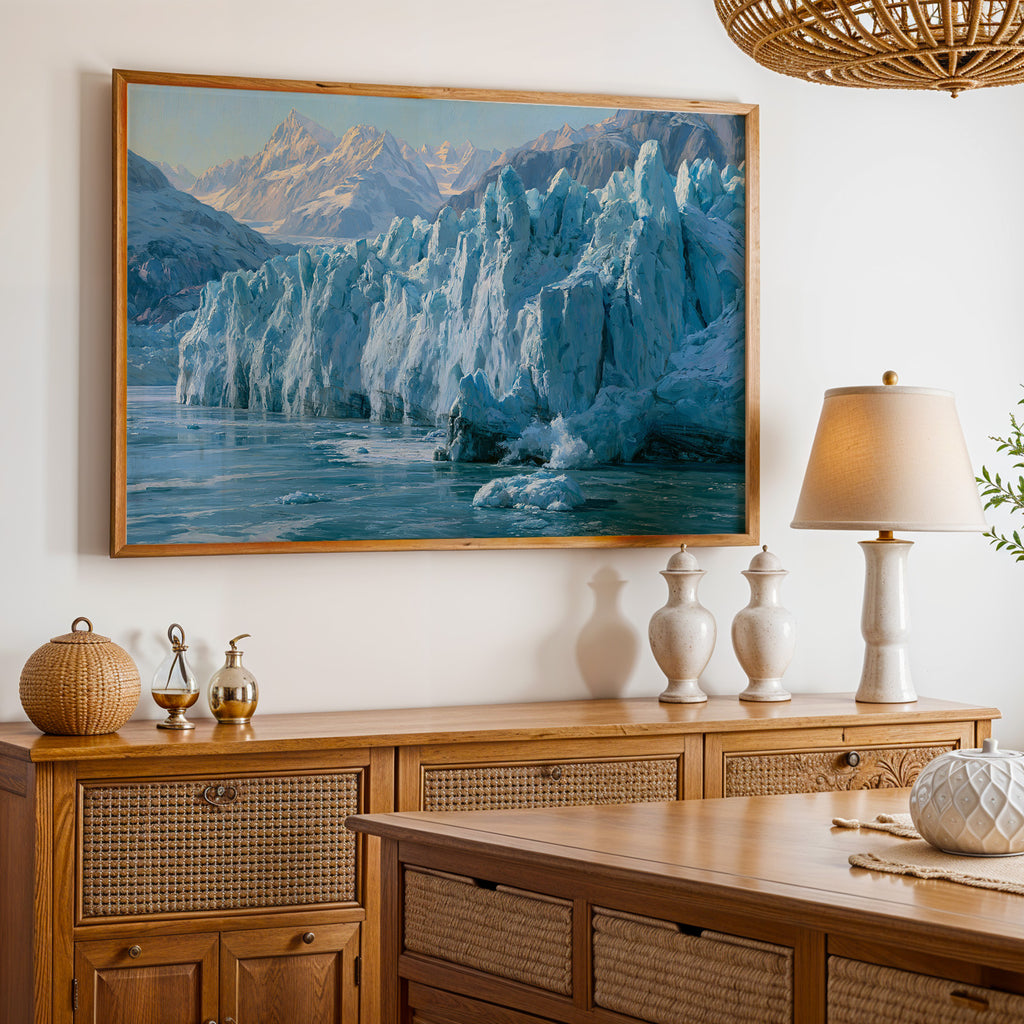 Glacier Bay National Park Classical Oil Painting