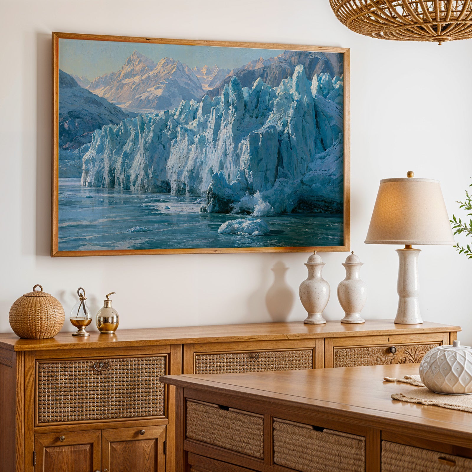 Glacier Bay National Park Classical Oil Painting