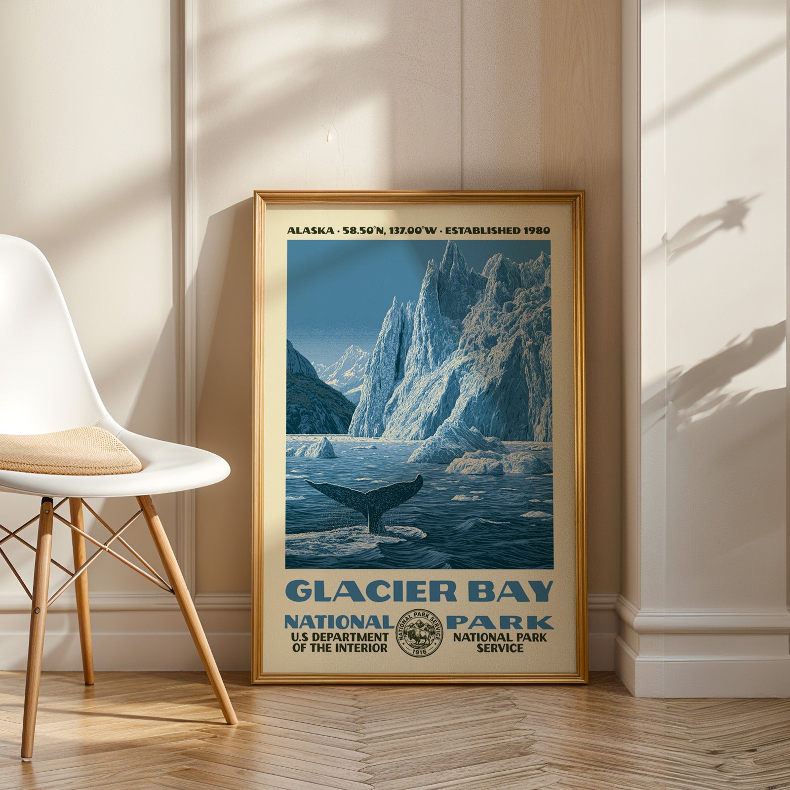 Glacier Bay National Park Vintage WPA Art