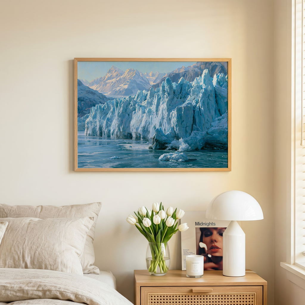 Glacier Bay National Park Classical Oil Painting
