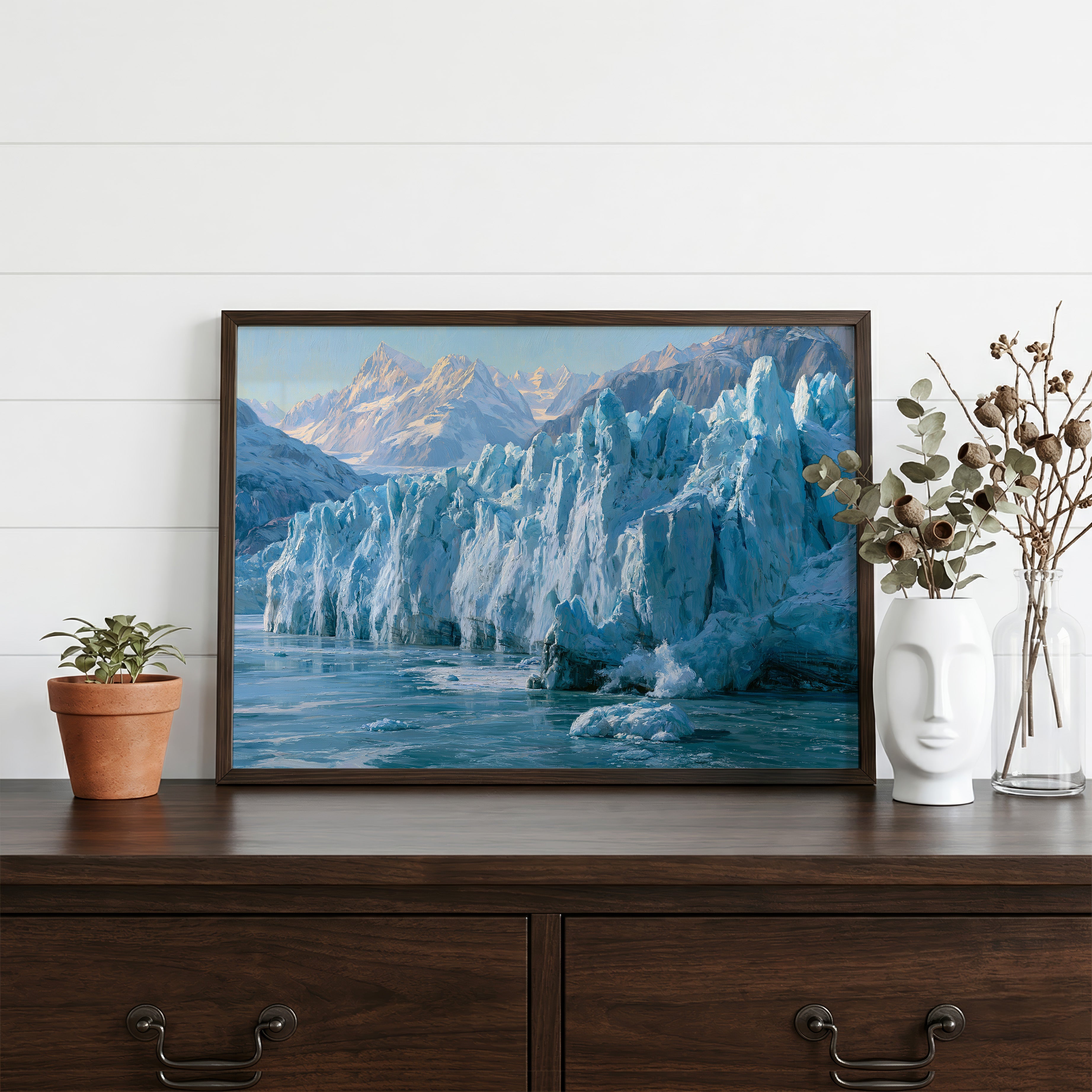 Glacier Bay National Park Classical Oil Painting