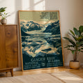 Glacier Bay National Park Vintage WPA Art