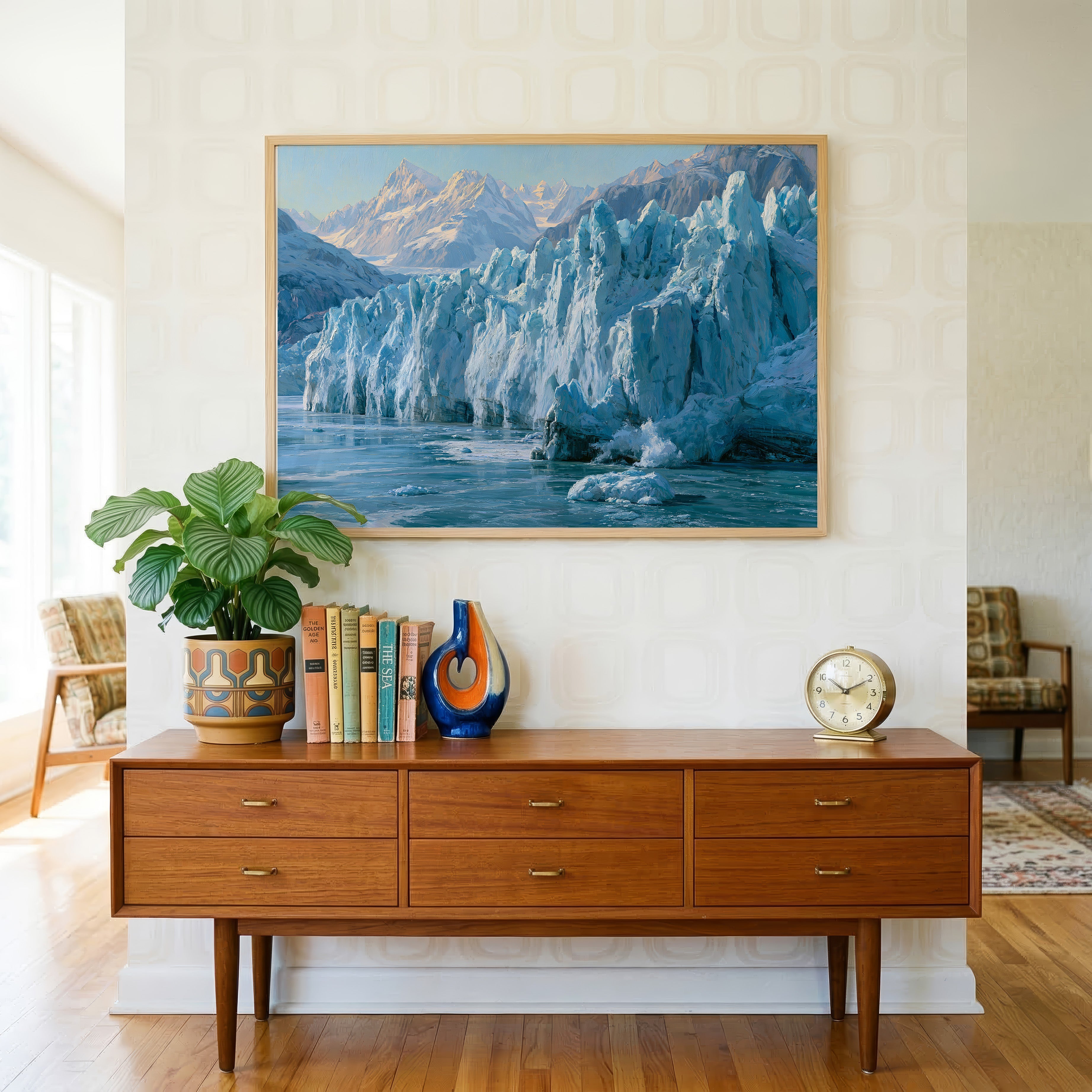 Glacier Bay National Park Classical Oil Painting