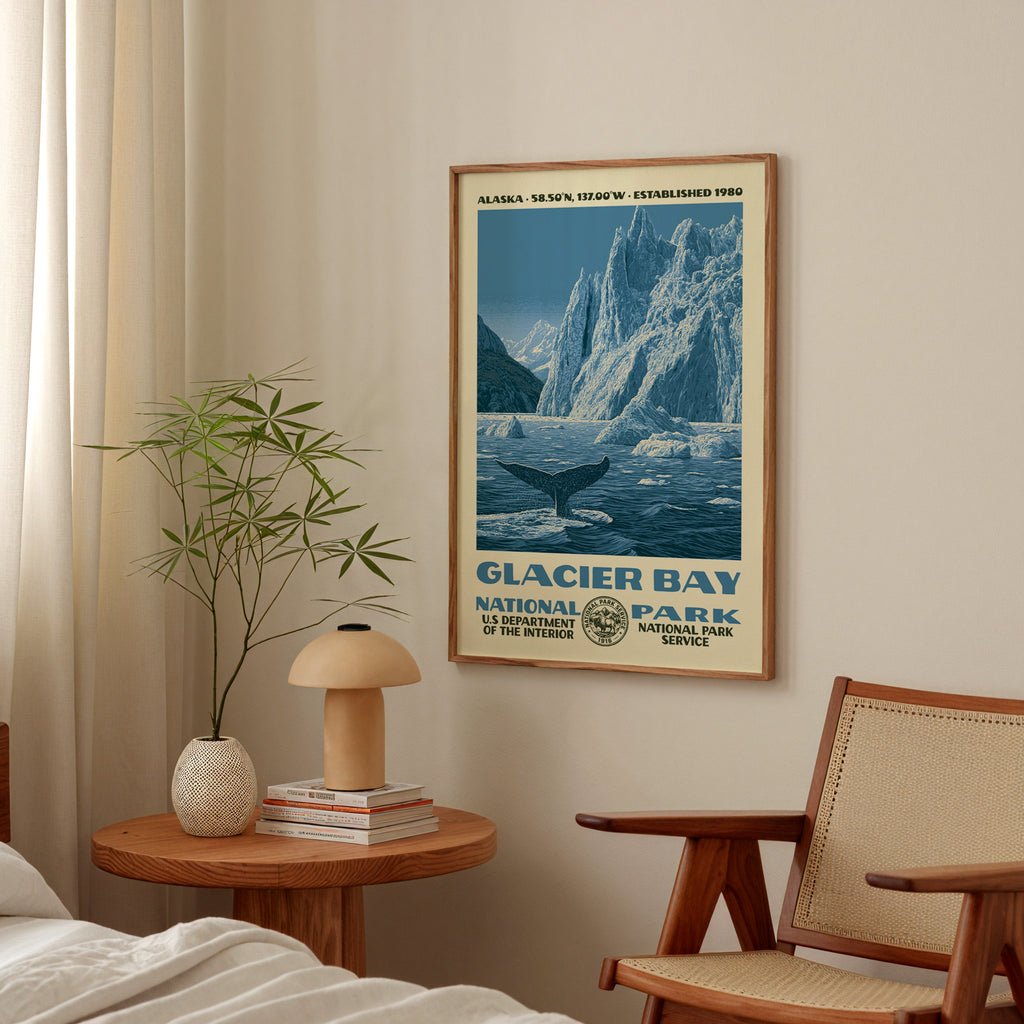 Glacier Bay National Park Vintage WPA Art