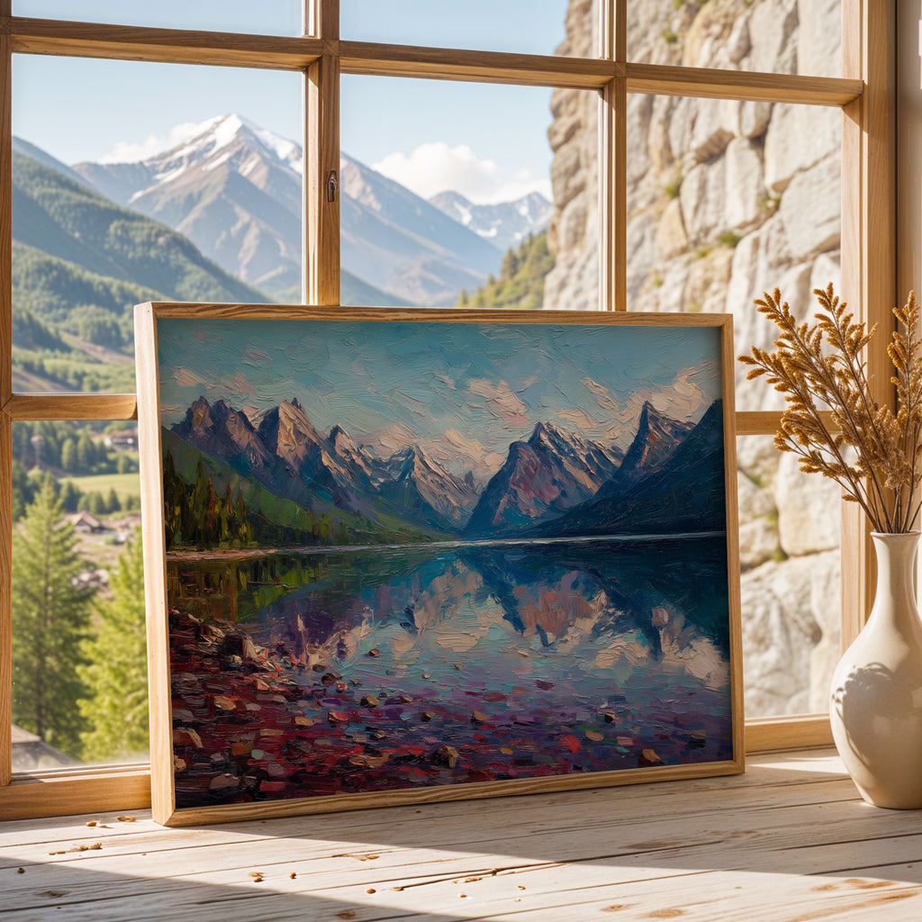 Glacier National Park Oil Painting