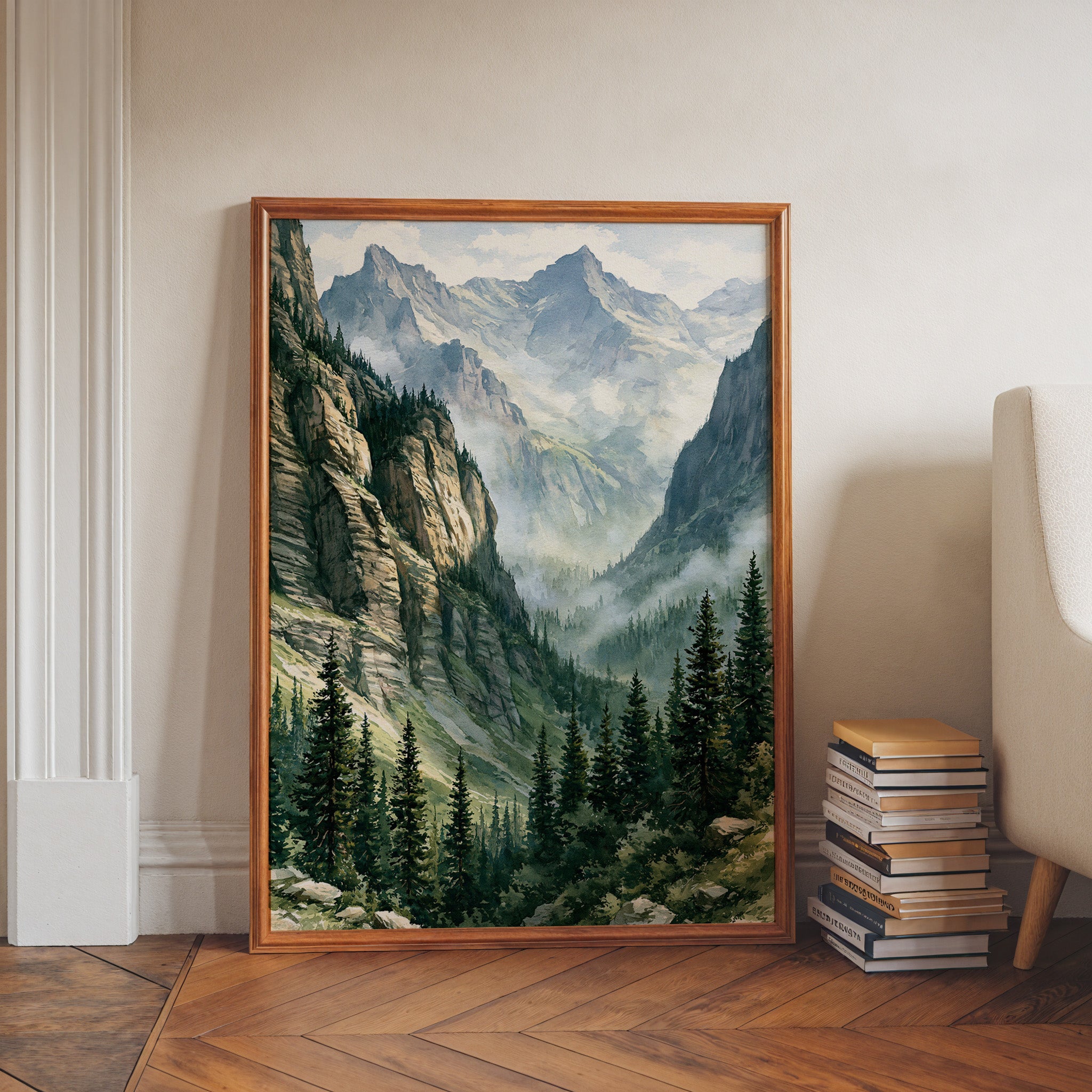 Glacier National Park Watercolor Art