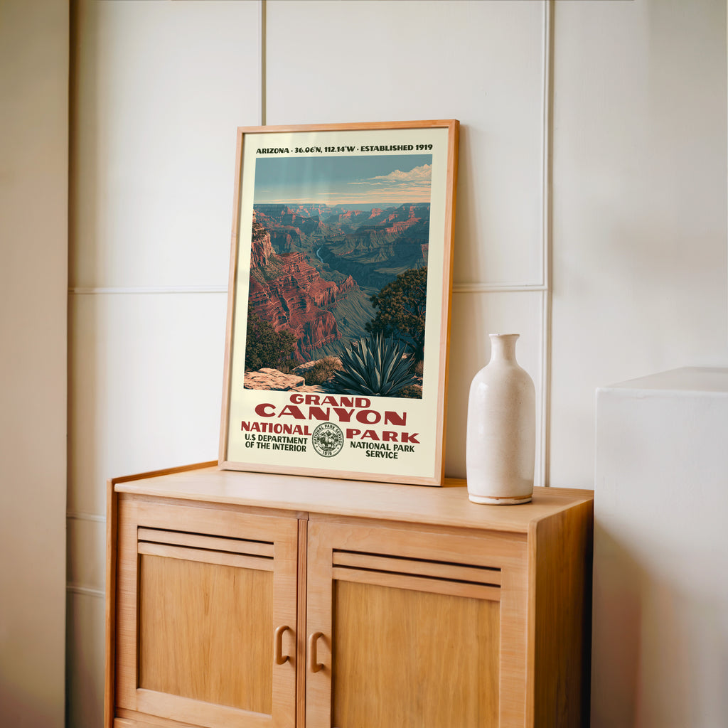 Grand Canyon National Park Vintage WPA Art