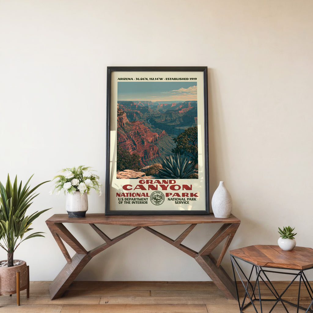 Grand Canyon National Park Vintage WPA Art