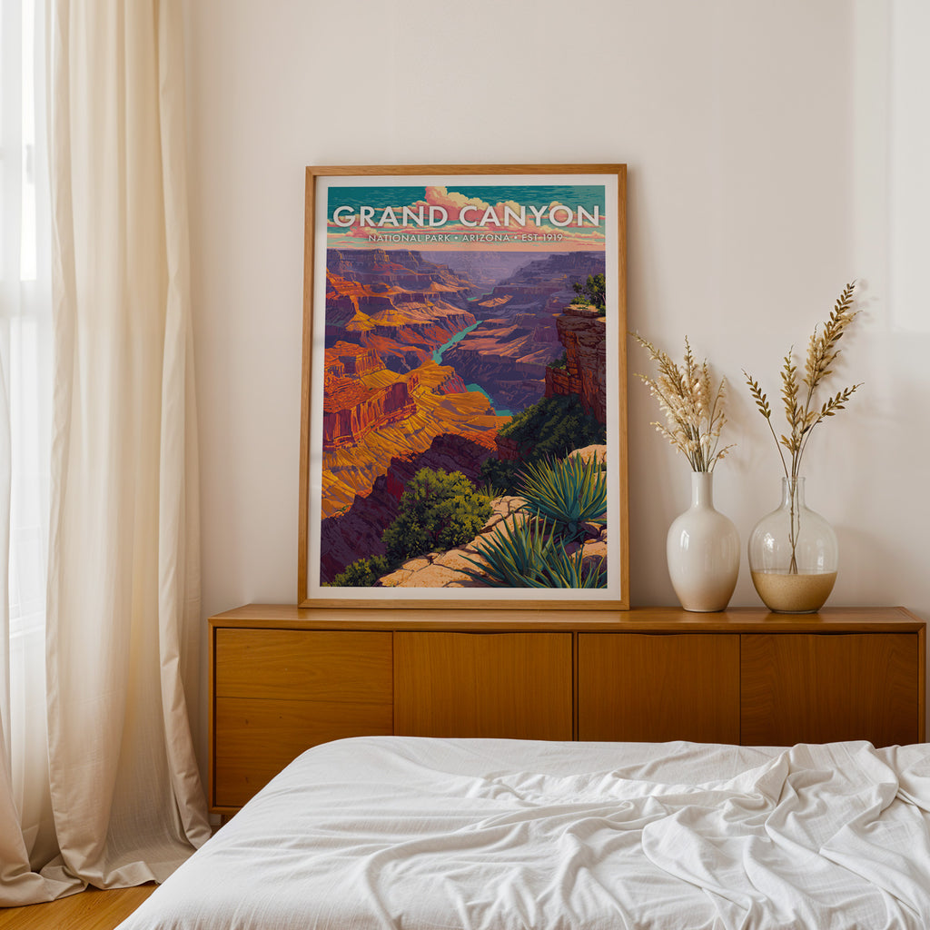 Retro Grand Canyon National Park Print