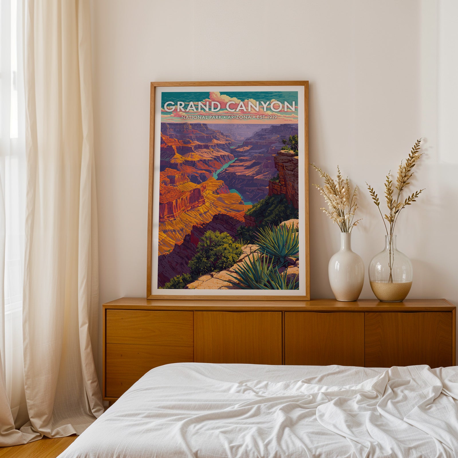 Retro Grand Canyon National Park Print