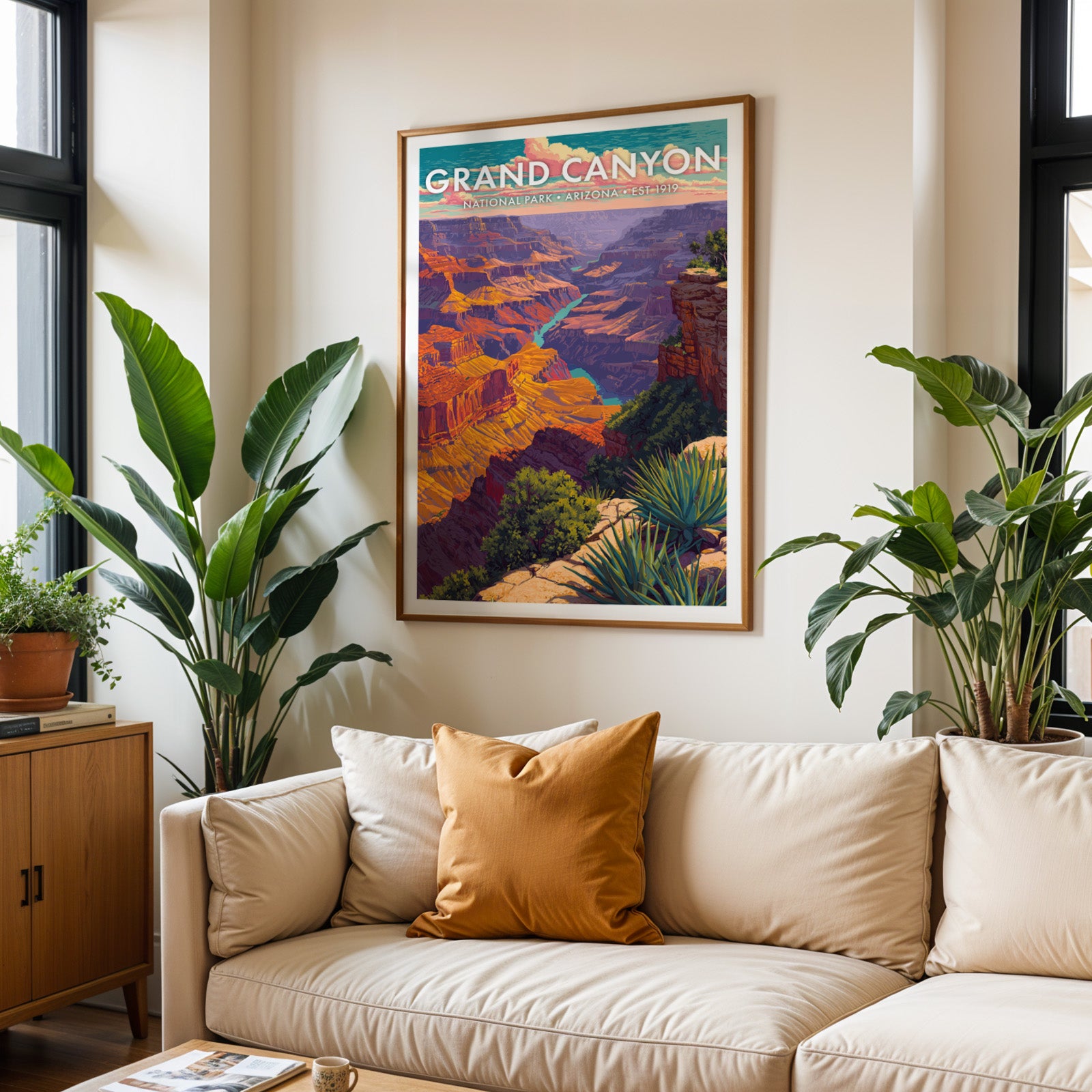 Retro Grand Canyon National Park Print