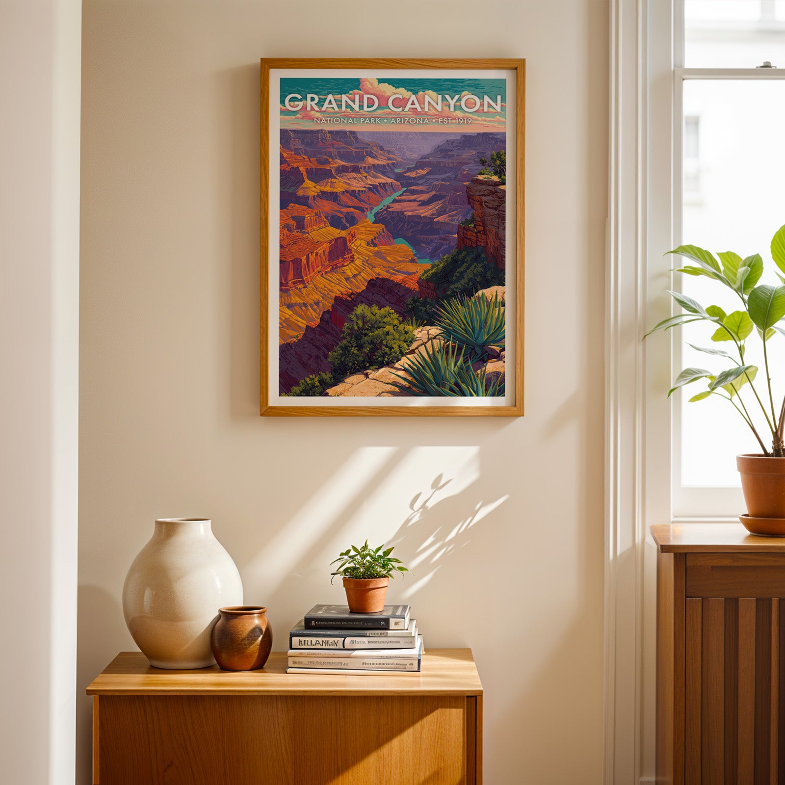 Retro Grand Canyon National Park Print
