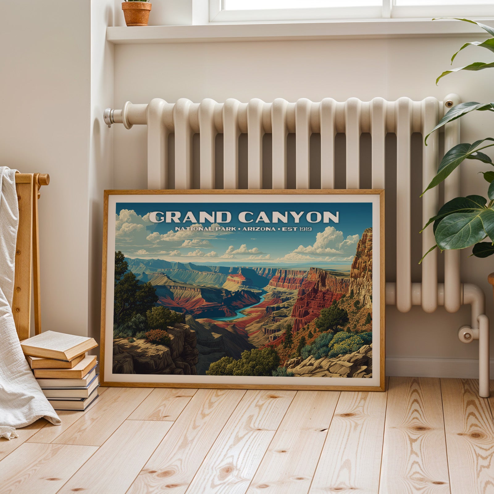 Grand Canyon National Park Horizontal Vintage Art