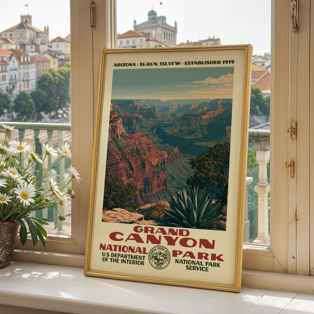 Grand Canyon National Park Vintage WPA Art