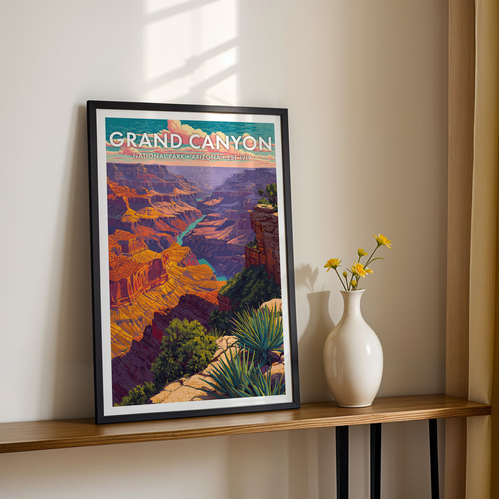 Retro Grand Canyon National Park Print