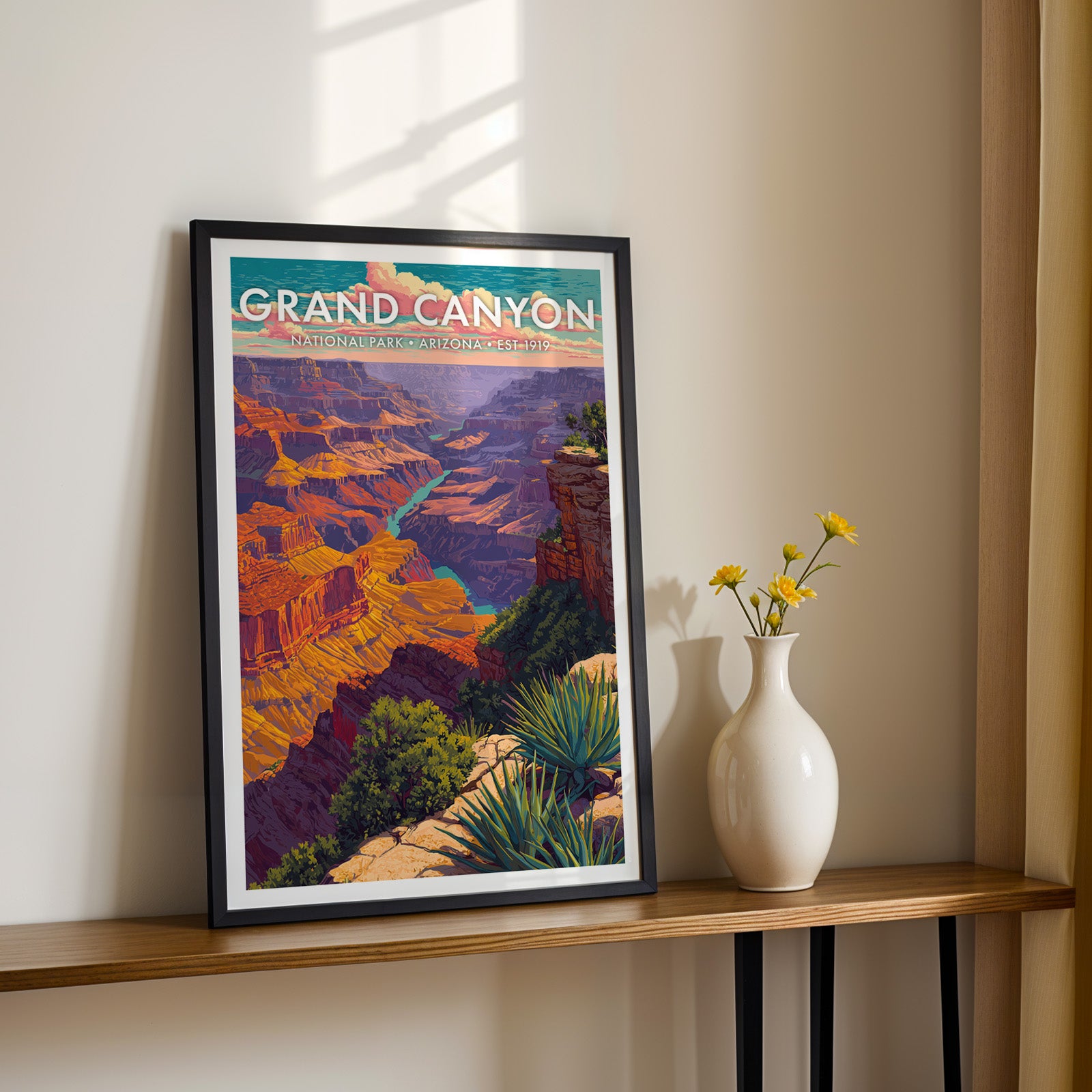 Retro Grand Canyon National Park Print