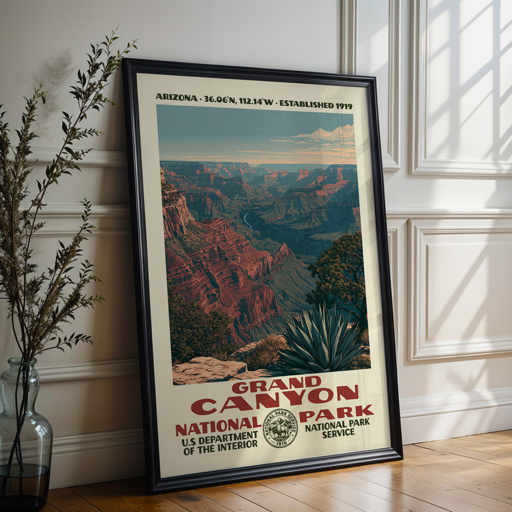 Grand Canyon National Park Vintage WPA Art