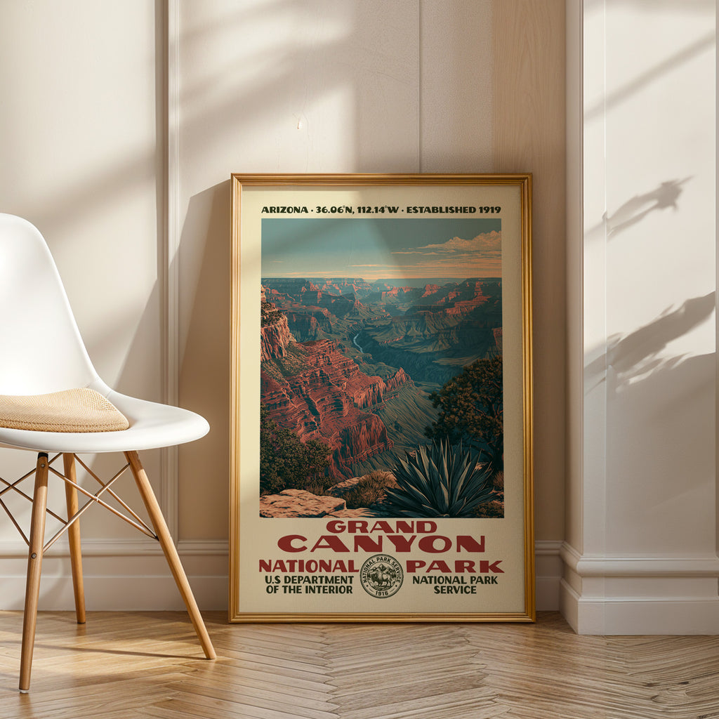 Grand Canyon National Park Vintage WPA Art