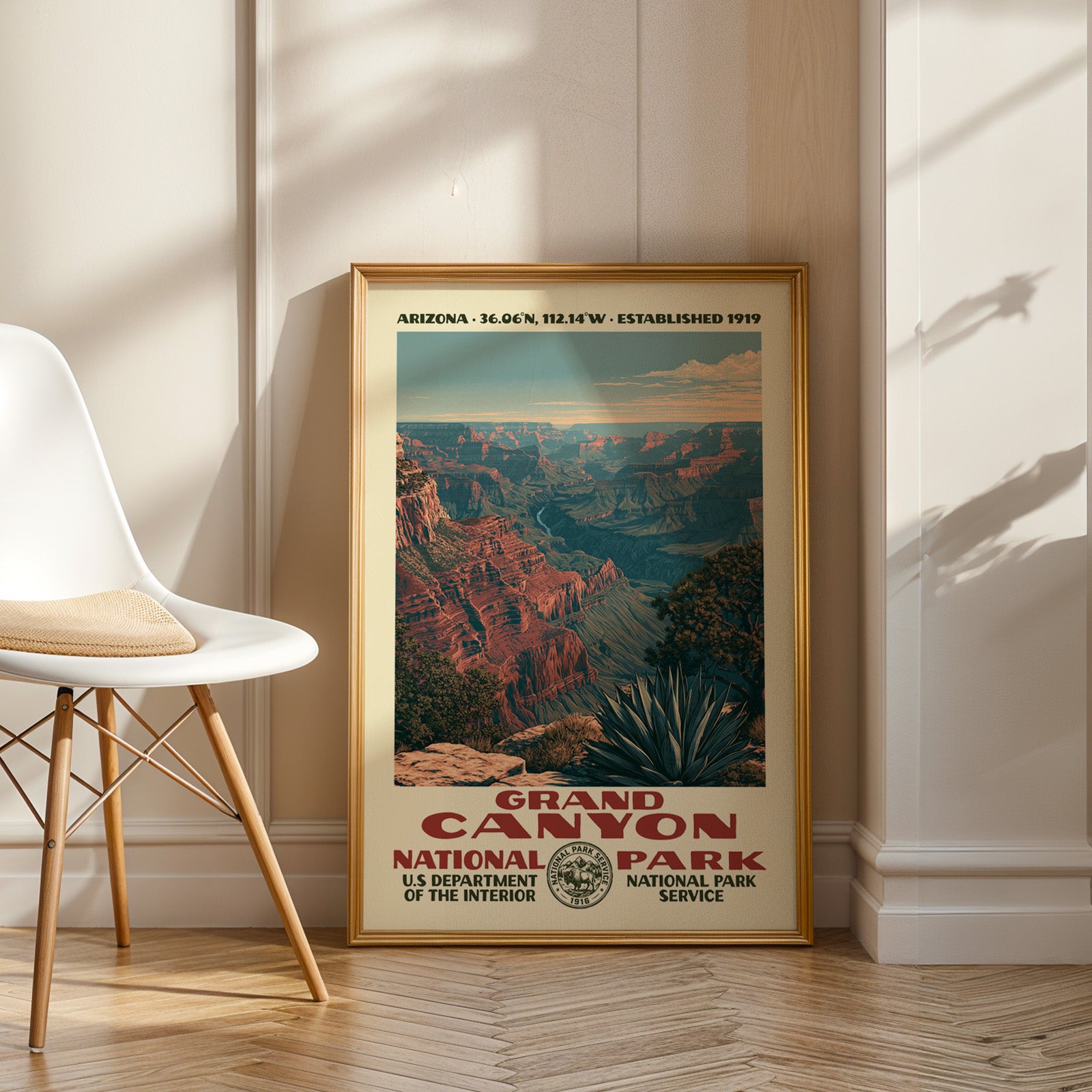 Grand Canyon National Park Vintage WPA Art