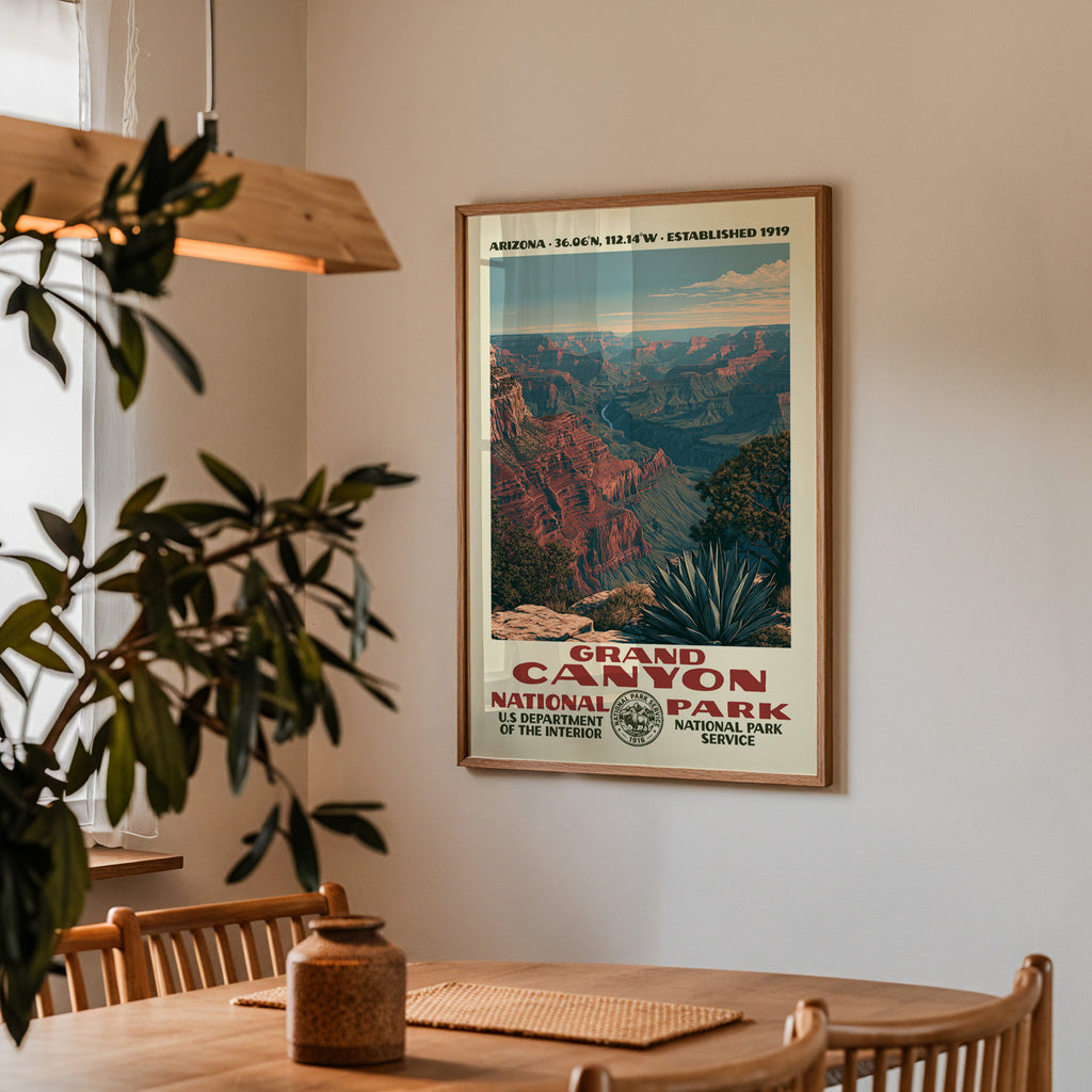 Grand Canyon National Park Vintage WPA Art