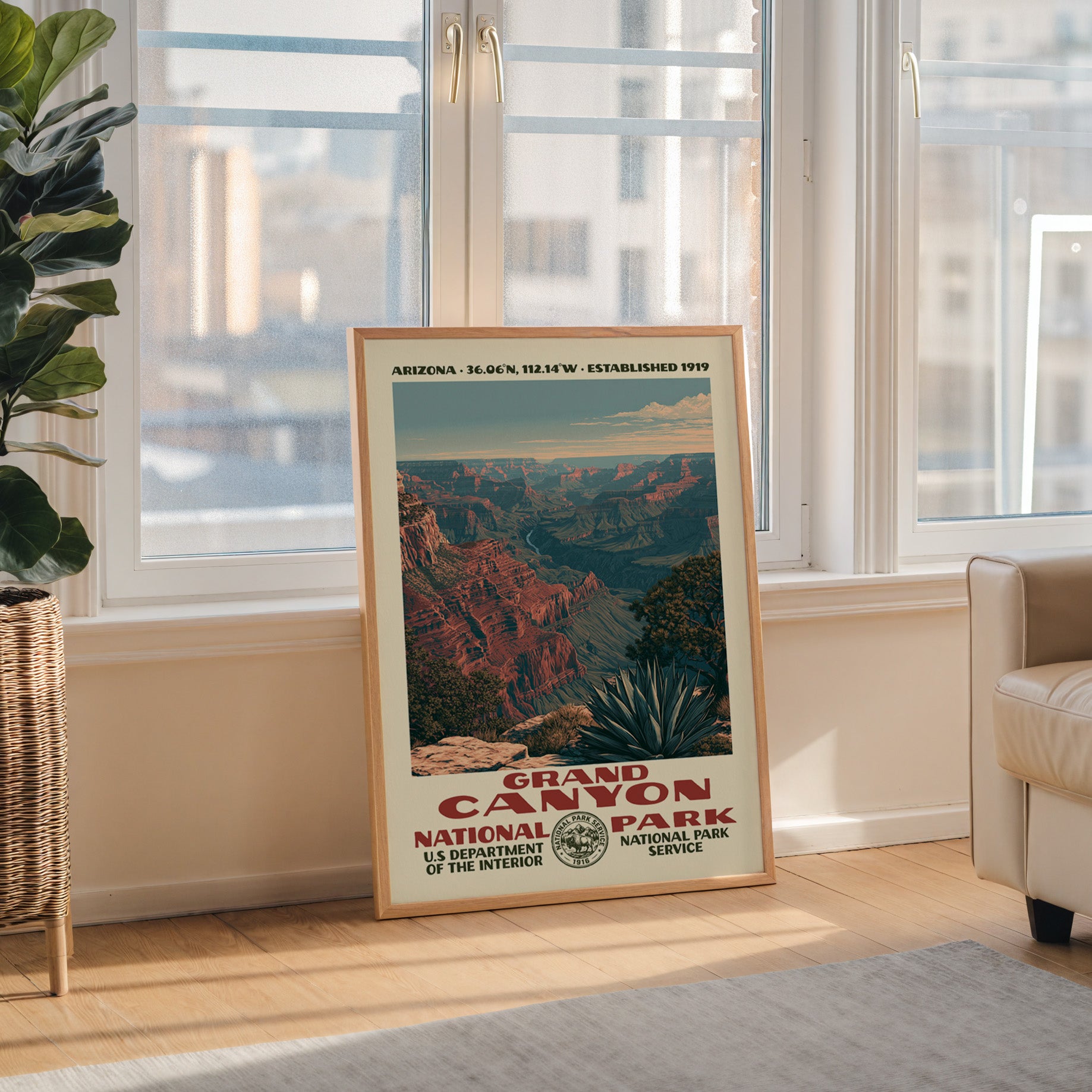 Grand Canyon National Park Vintage WPA Art