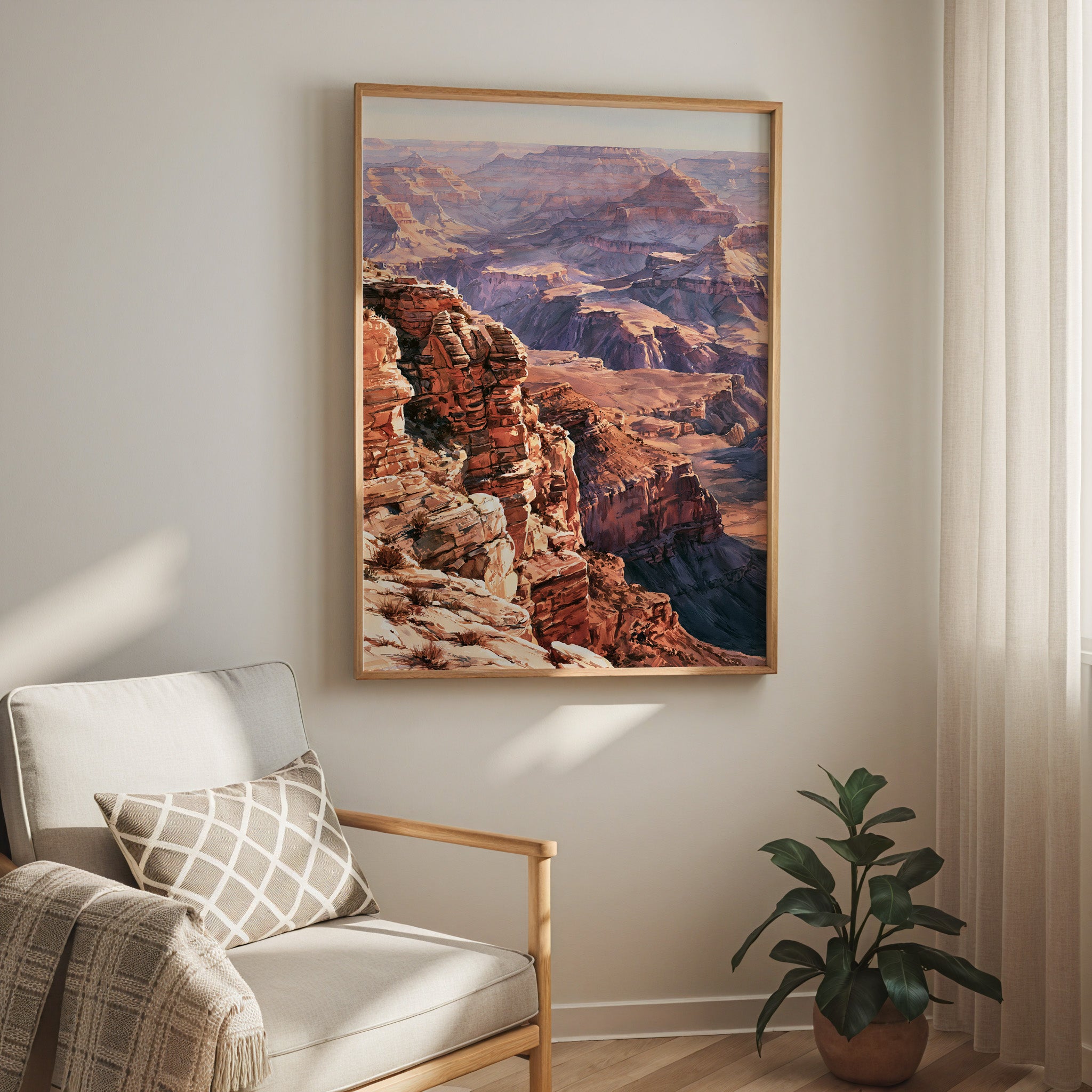Grand Canyon National Park Watercolor Art