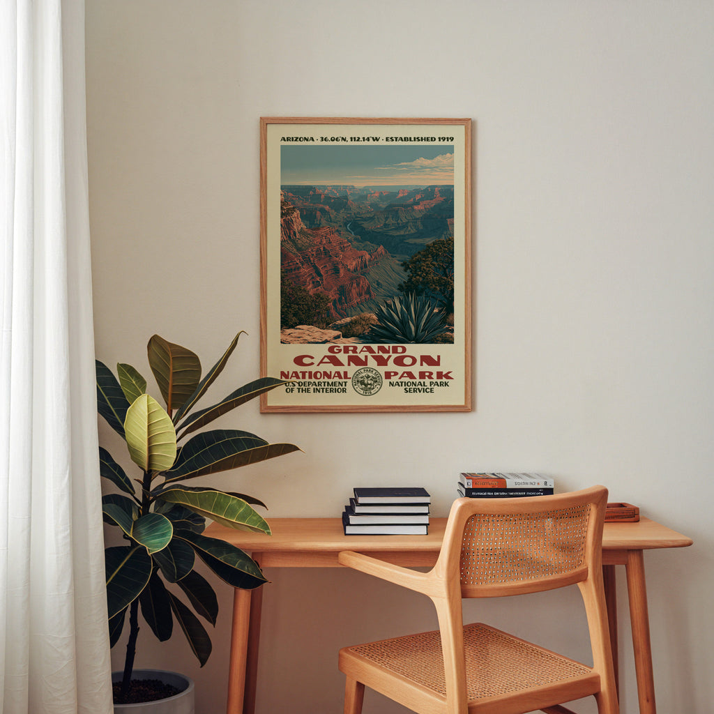 Grand Canyon National Park Vintage WPA Art