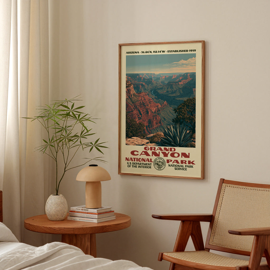 Grand Canyon National Park Vintage WPA Art