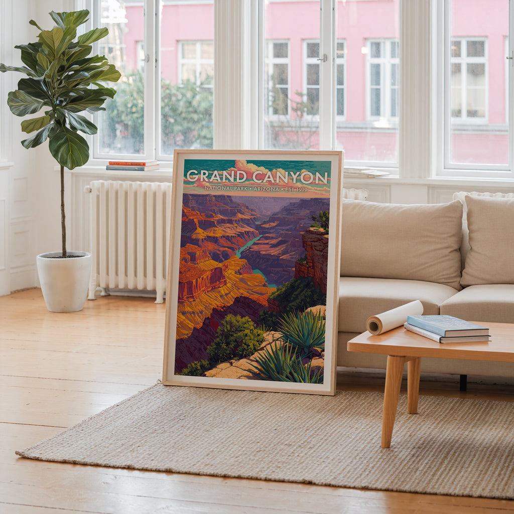 Retro Grand Canyon National Park Print