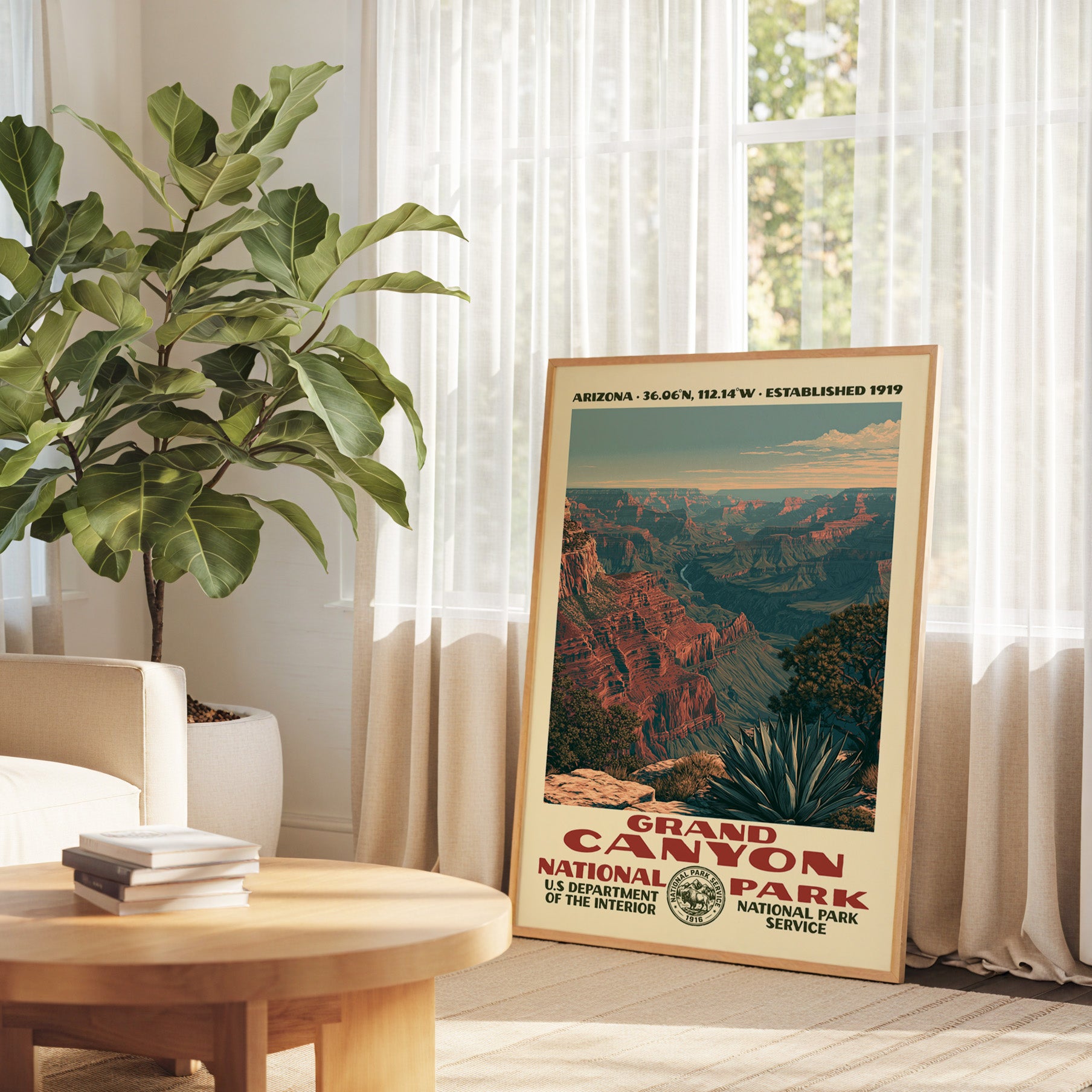 Grand Canyon National Park Vintage WPA Art