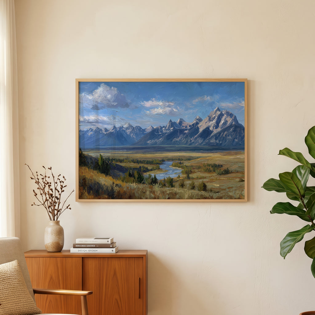 Grand Teton National Park Oil Painting