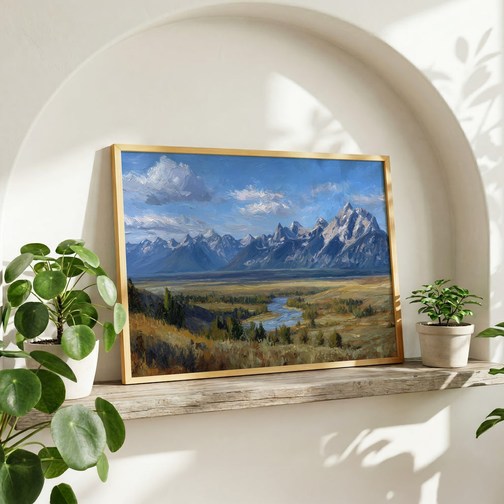 Grand Teton National Park Oil Painting