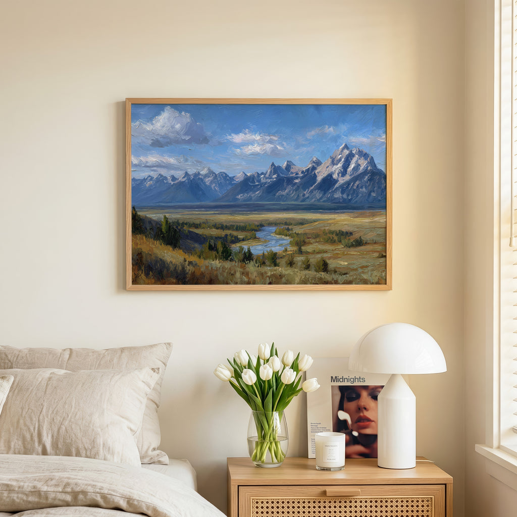 Grand Teton National Park Oil Painting