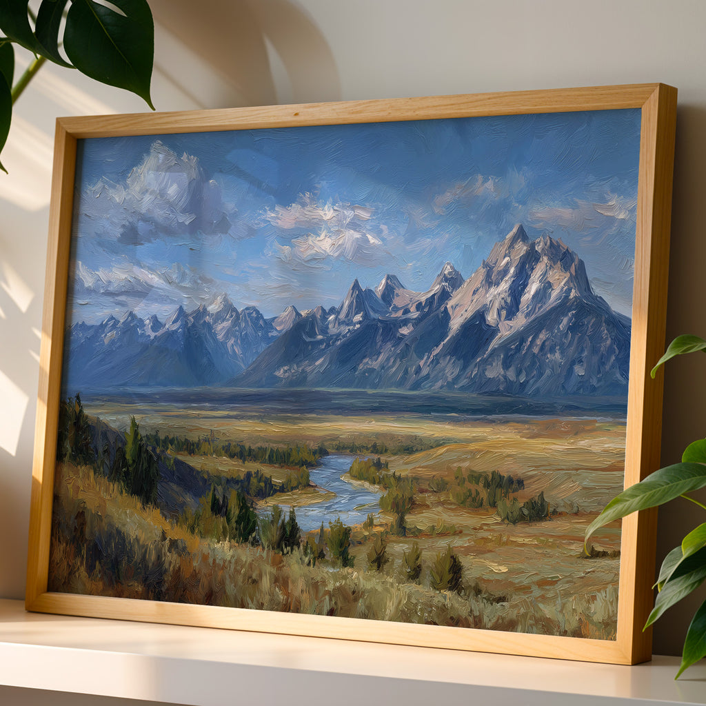 Grand Teton National Park Oil Painting