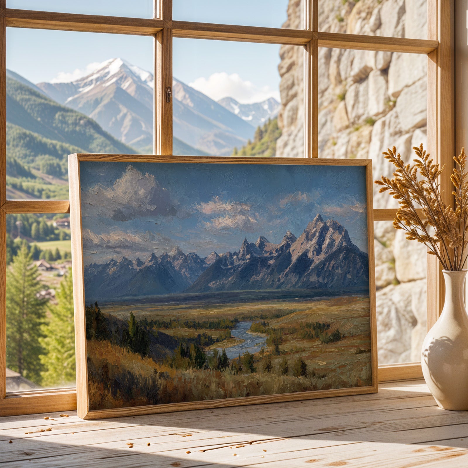 Grand Teton National Park Oil Painting