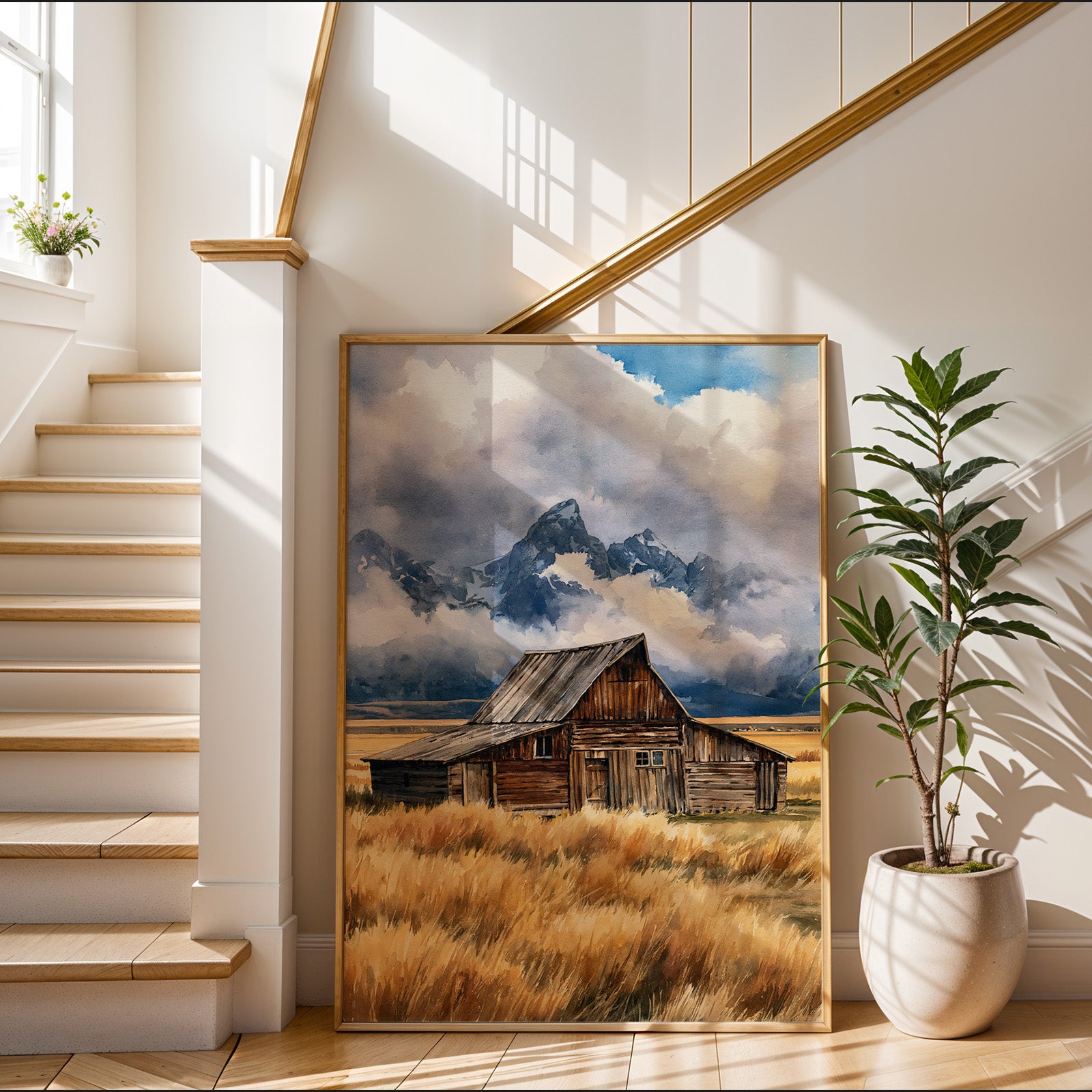 Grand Teton National Park Watercolor Art